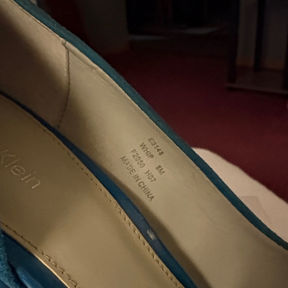 Calvin Klein Teal Women's Heels - Picture 5 of 5